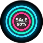 Neon Glow C Icon Pack v4.9.0 APK Patched