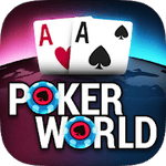 Poker World Offline Texas Holdem v1.5.5 Mod (Unlimited Chips / Infinite Tickets) Apk