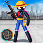 Stickman Rope Hero Pirate Fight v1.0 Mod (Unlimited Coins + Gems) Apk