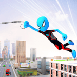 Ice Spider Stickman Rope Hero Gangster City v1.0 Mod (Unlimited Rewards) Apk