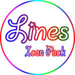 Color lines  Icon Pack v3.0 APK Patched