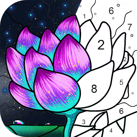 Paint by Number Coloring Game v2.43.2 MOD (Unlimited Hints) APK icon
